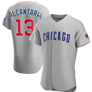 Authentic Men's Kevin Alcantara Chicago Cubs Road Jersey - Gray