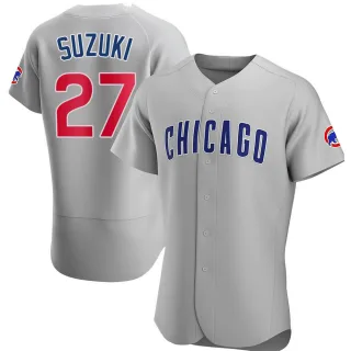 Authentic Men's Seiya Suzuki Chicago Cubs Road Jersey - Gray