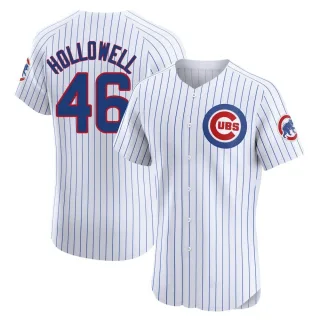 Elite Men's Gavin Hollowell Chicago Cubs Home Jersey - White