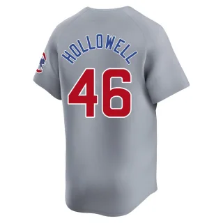 Limited Men's Gavin Hollowell Chicago Cubs Road Jersey - Gray