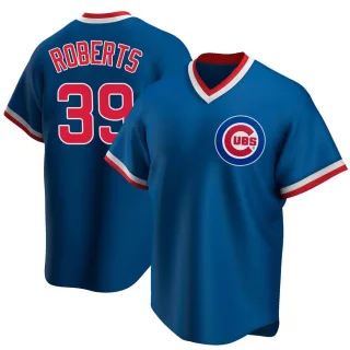 Replica Men's Ethan Roberts Chicago Cubs Road Cooperstown Collection Jersey - Royal