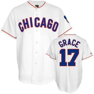 Replica Men's Mark Grace Chicago Cubs 1988 Throwback Jersey - White