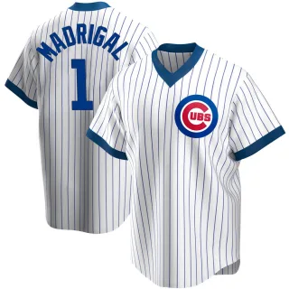 Replica Men's Nick Madrigal Chicago Cubs Home Cooperstown Collection Jersey - White