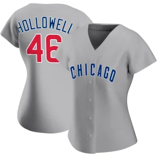 Replica Women's Gavin Hollowell Chicago Cubs Road Jersey - Gray