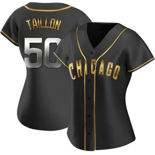 Replica Women's Jameson Taillon Chicago Cubs Alternate Jersey - Black Golden