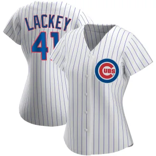 Replica Women's John Lackey Chicago Cubs Home Jersey - White