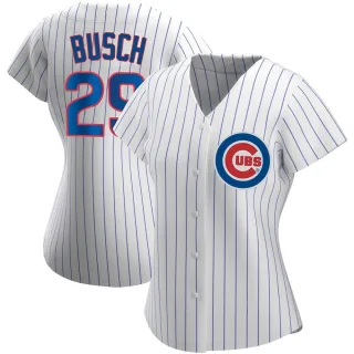 Replica Women's Michael Busch Chicago Cubs Home Jersey - White