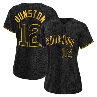 Chicago Cubs Womens Shawon Dunston Majestic Athletic Home Jersey ($55) ❤  liked on Polyvore featuring …