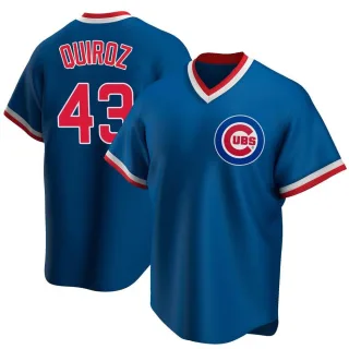 Replica Youth Esteban Quiroz Chicago Cubs Road Cooperstown Collection Jersey - Royal