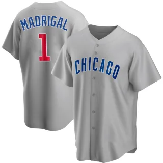 Replica Youth Nick Madrigal Chicago Cubs Road Jersey - Gray